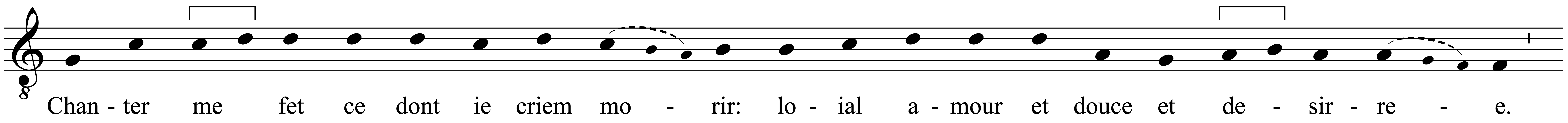 Work musical notation